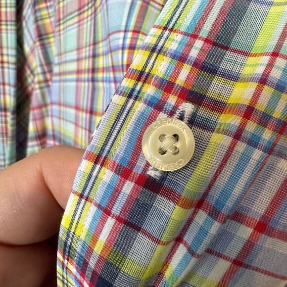 DANIEL CREMIEUX collection plaid button down business shirt size XL - Picture 2 of 7